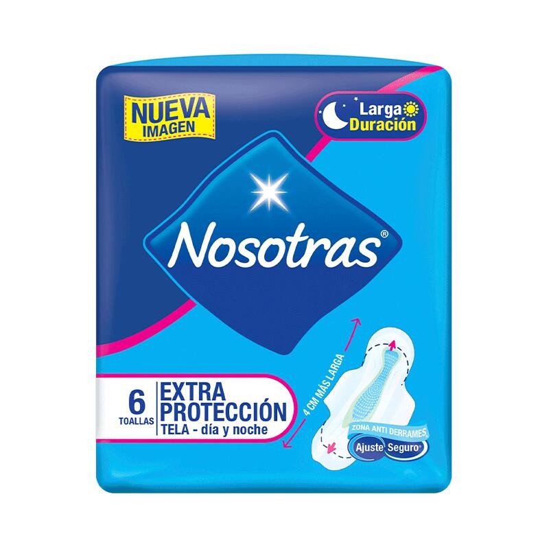 Toallas Higiénicas Nosotras Extra Protección 6 Und