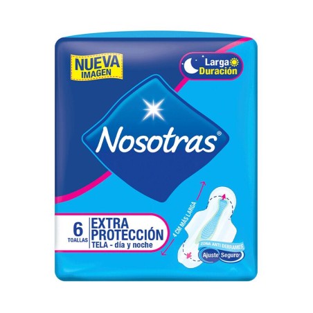 Toallas Higiénicas Nosotras Extra Protección 6 Und