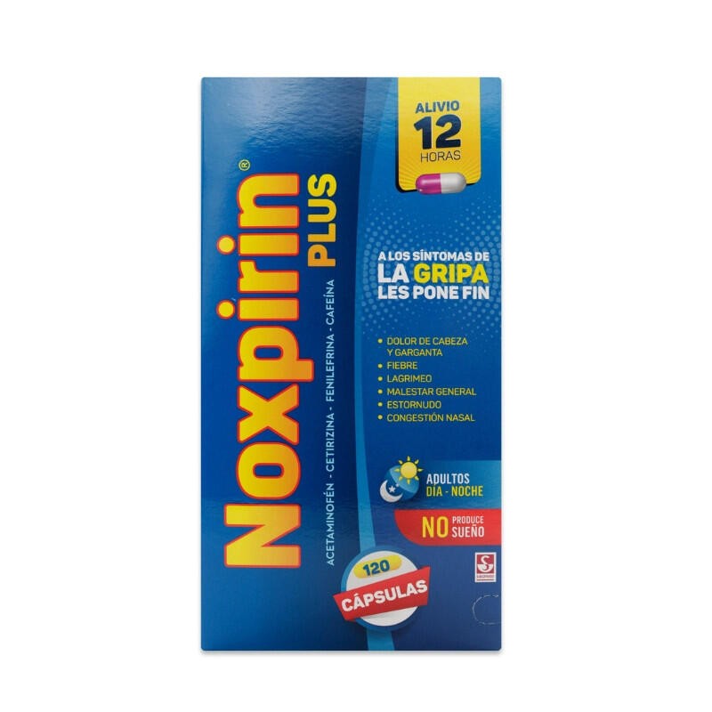 Noxpirin Plus  Sobre 4 Capsulas