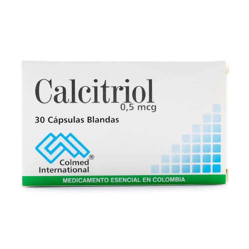 Calcitriol 30 Cápsulas 0.50mcg