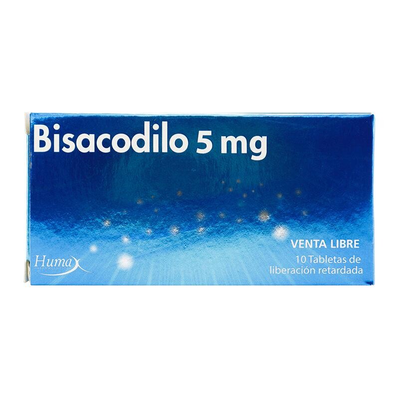 Bisacodilo Huma 10 Tabletas 5mg