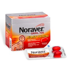 Noraver Gripa Fast Total Fracción 2 Tabletas