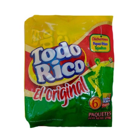 Todo Rico El Original Super Ricas 6 Und 270gr