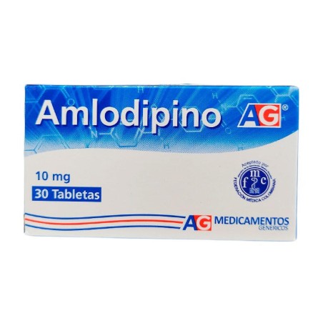 Amlodipino AG 30 Tabletas 10mg