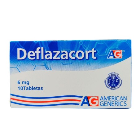 Deflazacort AG 10 Tabletas 6mg