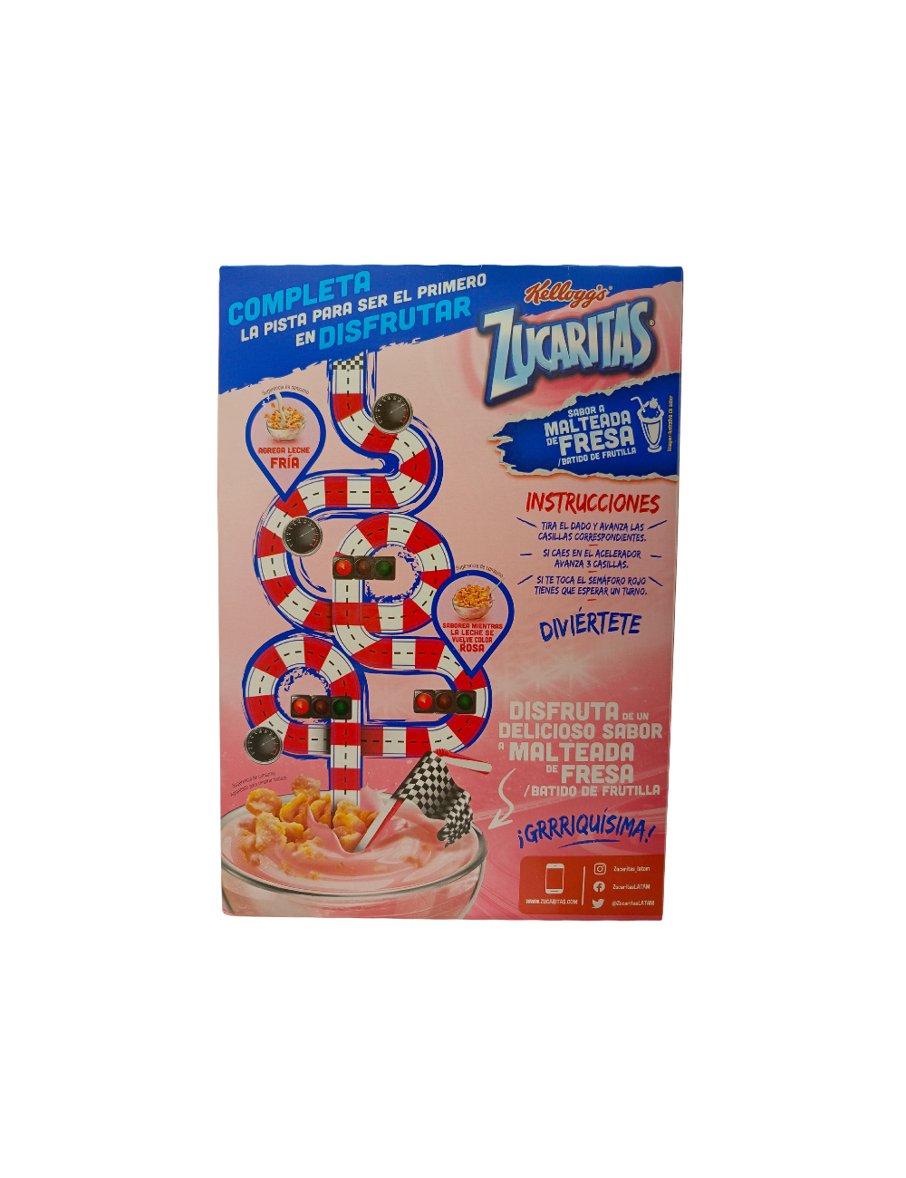 Cereal Kelloggs Zucaritas Malteada De Fresa 330 Gr 8982