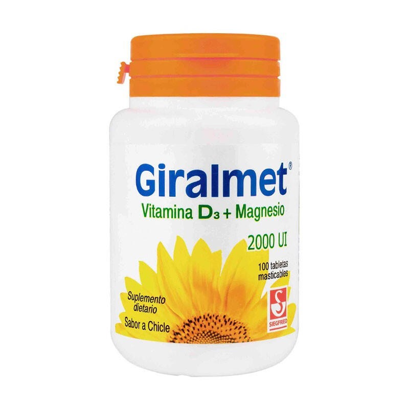 Giralmet Vitamina D 2000 UI 100 Tabletas