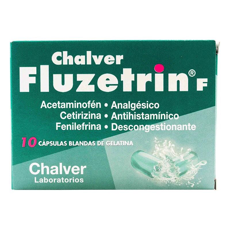 Fluzetrin F Chalver 10 Cápsulas