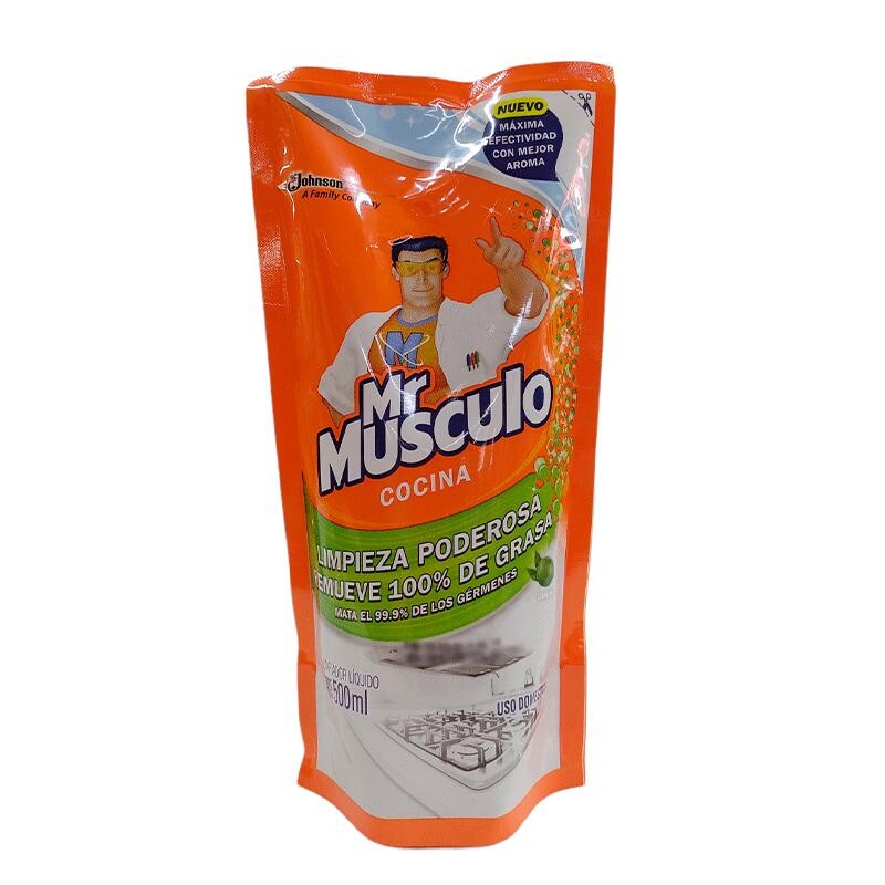 Limpiador Mr. Músculo Cocina Limón Doypack 500ml