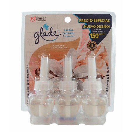 Ambientador Glade Vainilla Repuestos 3 Und 63ml