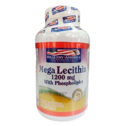 Mega Lecithin Healthy América 100 Cápsulas 1200mg