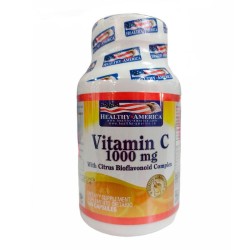 Vitamina C Healthy América 100 Cápsulas 1000gr