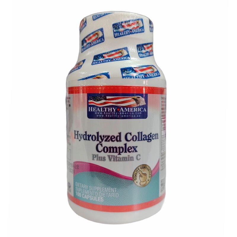 Hydrolyzed Collagen Healthy América 100 Cápsulas 1500mg