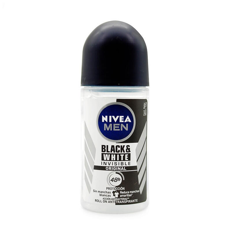 Desodorante Nivea Men Black & White Roll On 50mL