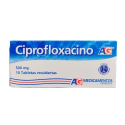 Ciprofloxacino AG 10 Tabletas 500mg