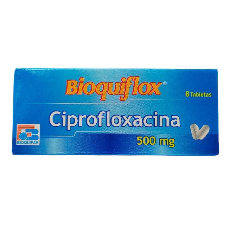 Bioquiflox 6 Tabletas 500mg