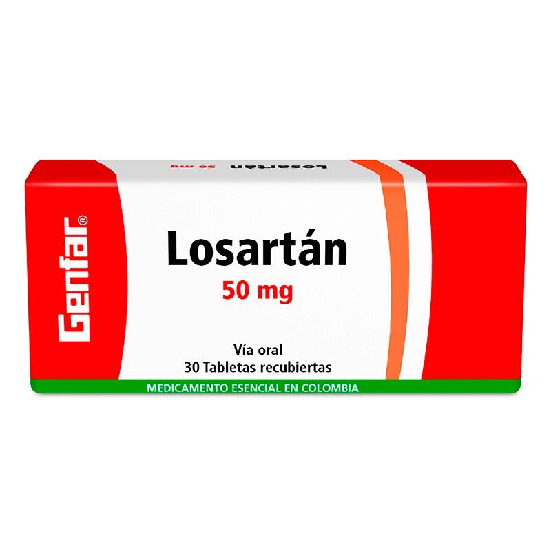 Losartán Genfar 30 Tabletas 50mg