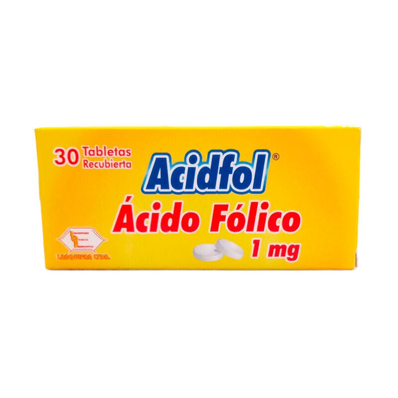 Acidfol 30 Tabletas 1Mg