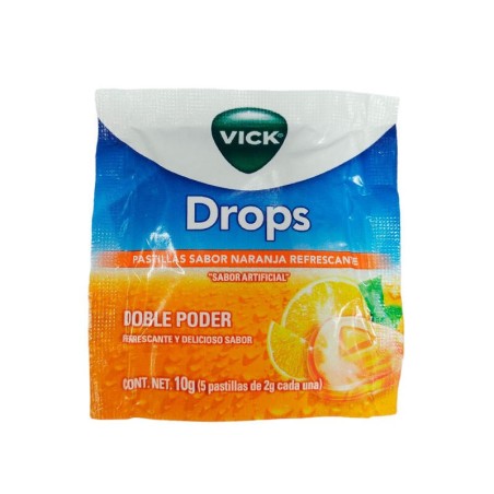 Vick Naranja Drops 5 Tabletas 10gr