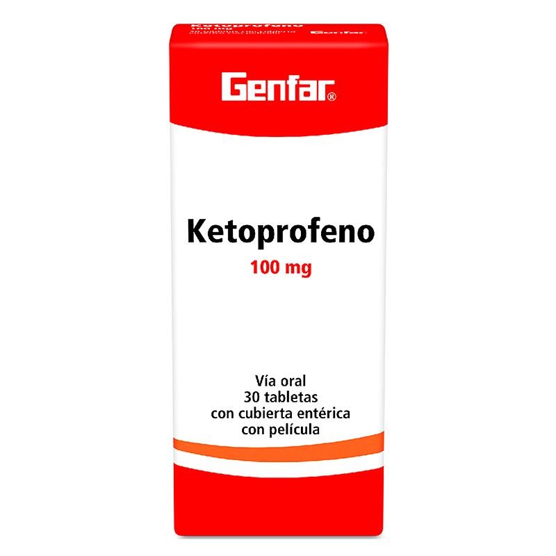 Ketoprofeno Genfar Fracción 10 Tabletas 100mg