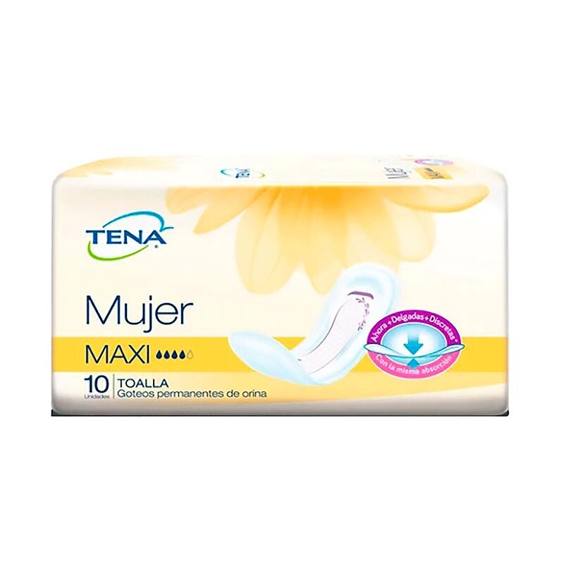 Toallas Tena Mujer Maxi 10 Und