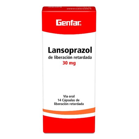 Lansoprazol de Liberación Retardada Genfar 14 Cápsulas 30mg