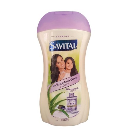 Shampoo Savital con Hialuronico y Sabila X490ML