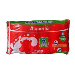 Leche Alquería Entera 6 Und 1300mL