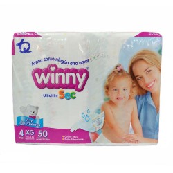 Pañales Winny Ultratrim Etapa 4 50 Und