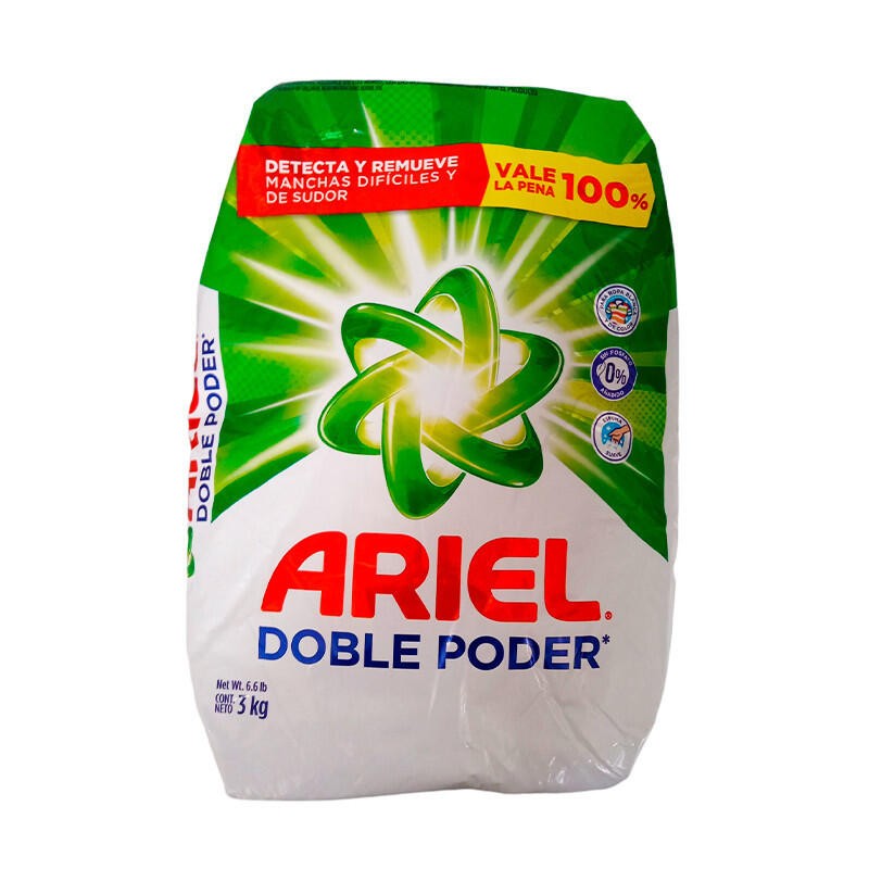 Detergente Ariel Doble Poder 3000gr