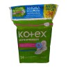 Toalla Kotex Ultraprotect Mega Pack X 24 Unidades