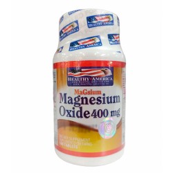 Magnesium Oxide Healthy América 100 Cápsulas 400mg