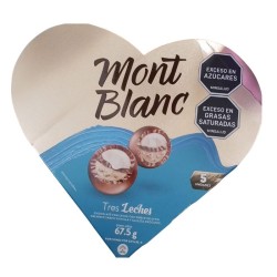 Chocolate Mont Blanc Tres Leches X5 Unidades  67.5Gr