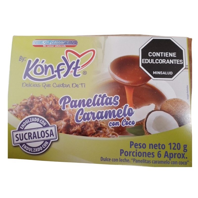 Panelitas Caramelo Con Coco X120Gr Sin Azucar