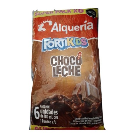 Choco Leche Alquería 6und 180Gr c/u