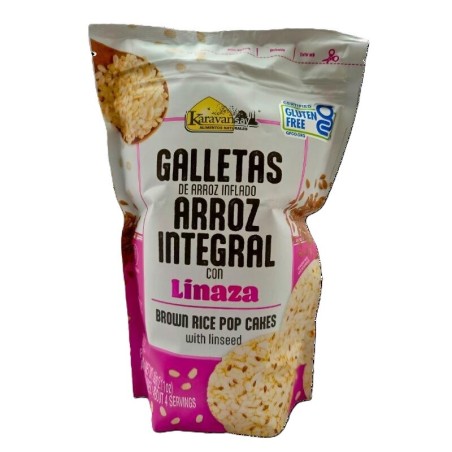 Cereal Galletas de Cereal De Arroz Integral Con Linaza 60 gr