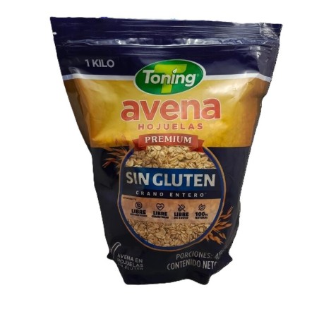 Avena Hojuelas Toning Premium Sin Gluten 1000 gr.