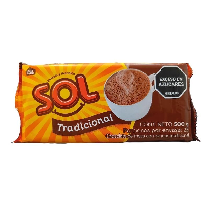 Chocolate Sol Tradicional 500gr