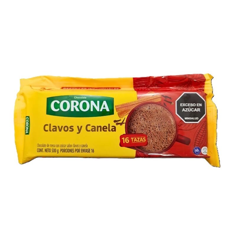 Chocolate Corona Clavos y Canela 500gr