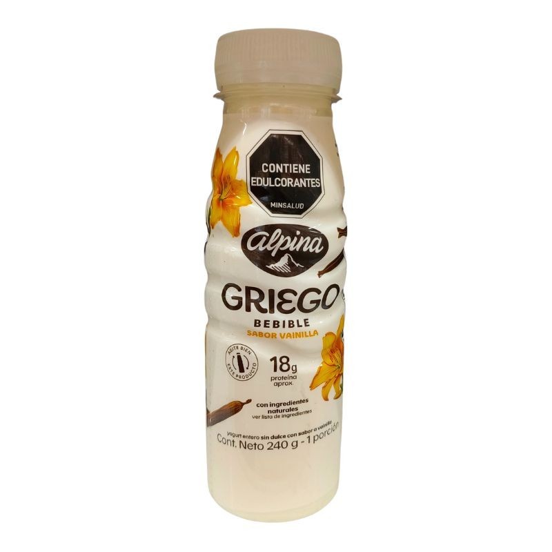 Yogurt Griego Vainilla Bebible Alpina X240Gr